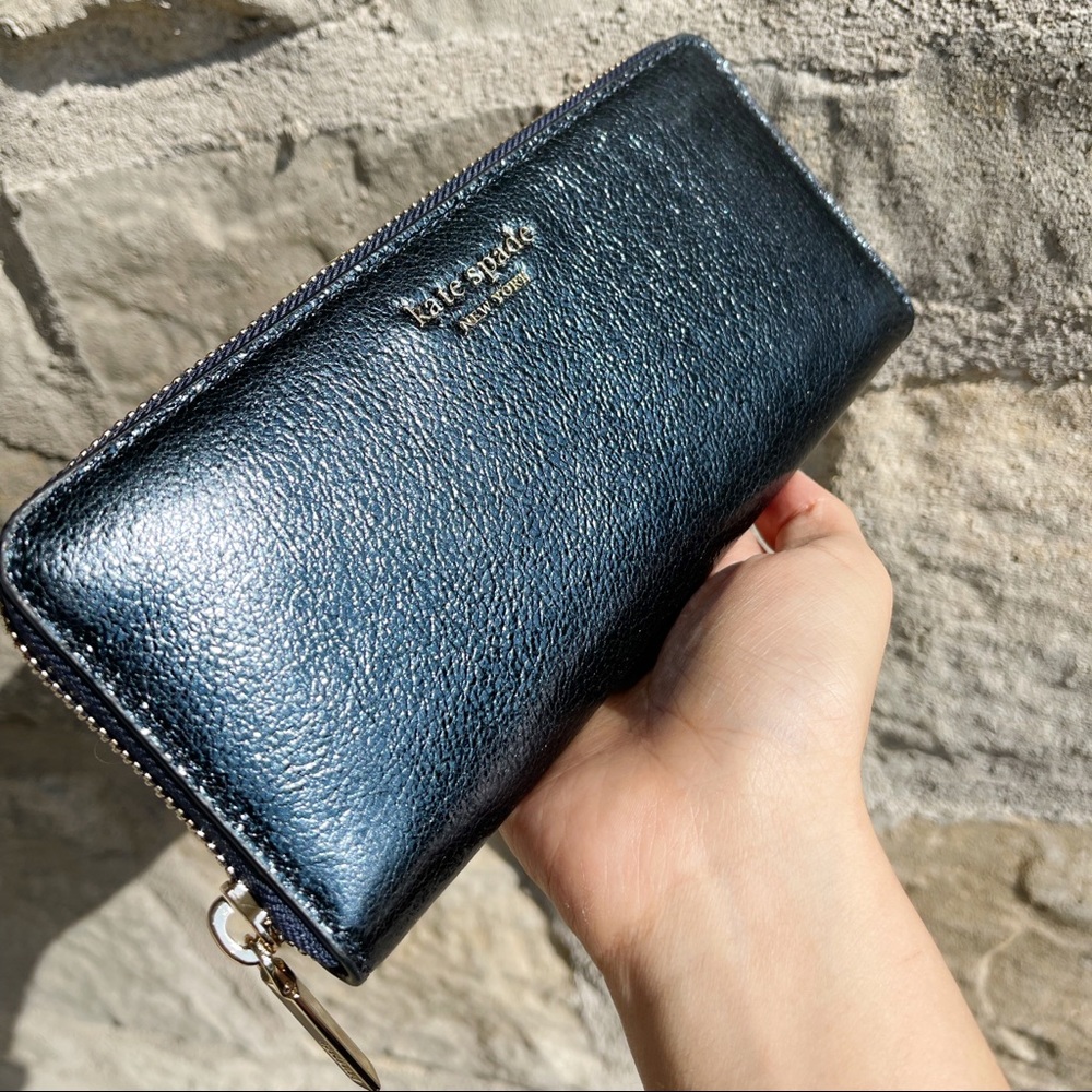 Kate Spade spencer metallic continental wallet - Picture 4 of 11